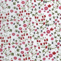 Small floral soft vintage fabric Retro style fabric Calico Printed cotton fabric for DIY Bag cloth dress 1order=1meter