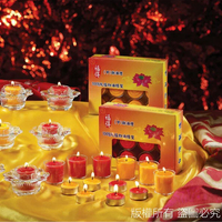 台灣製酥油燈中酥粒蓮花燈杯（供燈、祈福、冥想、生日、求婚、派對、保溫、香氛)