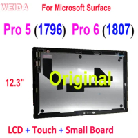 12.3" Original LCD For Microsoft Surface Pro 5 1796 Pro 6 1807 LCD Display Touch Screen Digitizer Assembly Small Board LP123WQ1