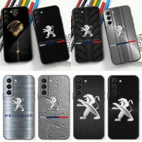 French Car P-Peugeot Phone Case For Samsung Galaxy S24 S23 S22 S21 S20 Ulus Fe S10 S9 S8 Plus 5G Black Soft Silicone Cover Cqoue