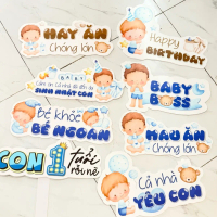 Combo 5 hashtag sinh nhật bé trai của Xeko Decor
