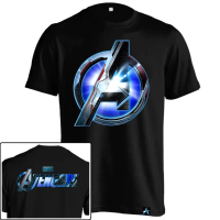 เสื้อยืด Avengers HER-132 มี Captain America และ Ironman เสื้อซูเปอร์ฮีโร่