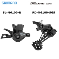 SHIMANO DEORE SLX M6100 12 Speed MTB Groupset SL-M6100 Trigger Shifter Lever and Rear Derailleur for Mountain Bike Cycling Parts