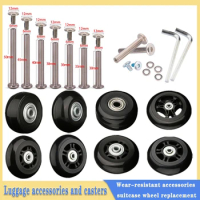 Luggage Case Parts Wheel Axle Diameter 40mm/50mm/60mm Travel Luggage Wheel Caster Repair Replacement Axle Repair Kit Roller