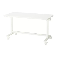 MITTZON 活動式折疊桌, 白色, 140x70 公分