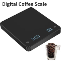 Kitchen Coffee Scale with Timer Rechargeable Digital Scale 0.1g High Precision 3Modes Drip Espresso Scale Barista Christmas Gift