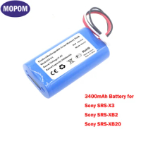 Upgrade 3400mAh Speaker Battery ST-01 for Sony SRS-X3,SRS-XB2, SRS-XB20