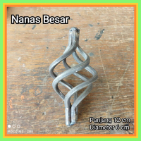 Basket nanas besar ornamen aksesoris hiasan pagar pintu besi kanopi balkon tralis railing tangga