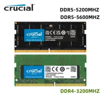 Crucial DDR5 Memory Stick 16GB 32GB 4800MHz 5600mhz RAM DDR4 3200MHz 8GB 16GB SODIMM for Dell Lenovo Asus HP Laptop Memory Stick