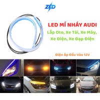 Dây Đèn Led Mí Audi Cho Xe Máy, Oto Hiệu Ứng Đẹp Mắt 2 Chế Độ Xi Nhan Chạy Đuổi Demi Xếp Gạch Chống 