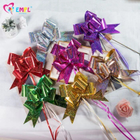 New 10Pcs Pull Bow Gift Ribbons Gift Packing Flower Wrapper for Car Wedding Christmas New Year Festival Birthday PartyDecoration