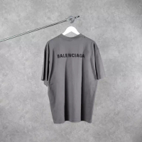 BALENCIAGA Kaos BALENCIAGA TEXT BACK BLACK SMOKE GREY TSHIRT 100% ORIGINAL