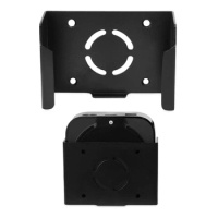 Black 105x70x38mm Plastic Media Player Wall Mount Bracket Stand Holder Case for Apple 6 4K Series K1KF