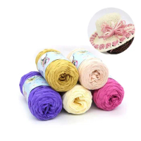 180g/ball Cotton yarn for summer beach hat crochet Raffia bag material crochet yarn thread