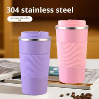 380/510ML Coffee Travel Mug Stainless Steel Leakproof Insulated Cup With Lid Hot Cold Drinks Tumbler Reusable Thermal Cup