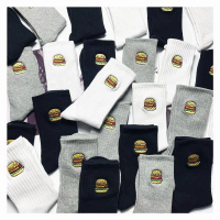 Sockstage Embroidery Logo Socks Cotton Socks Hipster Socks Stonkin Unisex Minimalist