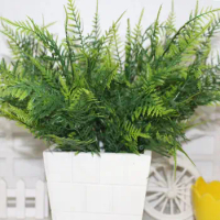 Stems Artificial Plants Asparagus Fern Plastic Ferns Green Leaves Fake Flower Wedding Office Home Ornaments Table Decorations