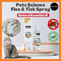 【PetsScience】Pets Science Natural Essential Oil Flea & Tick Spray 100ml for Cat & Dog