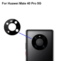 2PCS High quality For Huawei Mate 40 Pro 5G Back Rear Camera Glass Lens test good For Huawei Mate 40Pro 5G Replacement Parts