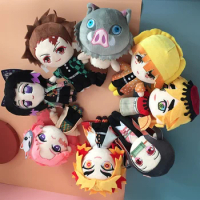 20cm Anime Demon Slayer Kimetsu no Yaiba Kamado Tanjirou Nezuko Mitsuri Giyuu Shinobu Figure Stuffed Plush Dolls Toys TFA3300