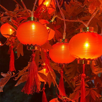 免運 春節裝飾 新年裝飾LED小燈籠串燈串家用過年氛圍布置節日燈串牛年春節彩燈