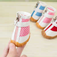 50% OFF Summer Breathable Mesh Dog Shoes, Soft Non-Slip Sandals for Small Dogs, Teddy & Bichon
