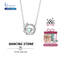 Dây chuyền bạc nữ đẹp chính hãng -  Dancing Stone Đá Trái Tim Nhảy Múa Trái Tim Lấp Lánh- Quà Tặng T