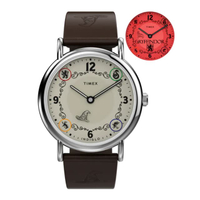 นาฬิกาข้อมือผู้ชาย รุ่น TW2Y76300  Harry Potter x Timex Weekender Gryffindor, สายหนัง, สีน้ำตาล