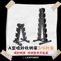 【LANPOWER】A型啞鈴架3對組/6對組 啞鈴收納架 直立收納架 A型收納架 健身房 居家健身 空間增大 健身器具