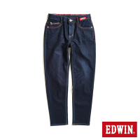 EDWIN 東京紅360°迦績彈力機能錐形牛仔褲-女-原藍磨