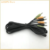 Audio Line for Logitech X540 5500 for Chuangxin Speakers 3 Color Cables Coded 3 Minijack Audio Cable Control Pod 3.5mm