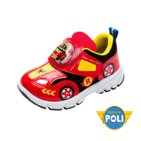 【POLI 波力】童鞋 電燈運動鞋/抗菌 輕量 透氣 正版台灣製POKX10312紅)