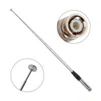 Telescopic Antenna 27MHz BNC Male 20W Rod Portable Antenna Stainless Steel For Hand Held CB Radios Instrument Parts Accessories