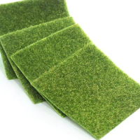 Artificial Grass 3 Sizes Faux Grass Decor Economy Indoor Outdoor Synthetic Realistic Grass Mat Thick Backyard Patio Balcony Rug