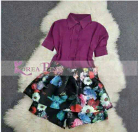 KOREA PINK Setelan Baju Celana