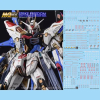 Model Decals MGEX Strike Freedom ZAFT Mobile Suit ZGMF-X20A Ghost Custom Fluorescent Color Water Stickers Model Hobby DIY