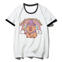 Capybara Tee women manga top female manga streetwear clothing