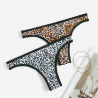 Sexy G Strings Panties Briefs Women Erotic Underwear Female Leopard Thongs Lingerie