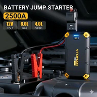 Vtoman V6 Plus Original 10000 Mah Jump Starter Aki Mobil Motor Power Bank Jumper Aki 12 Volt Alat Ja