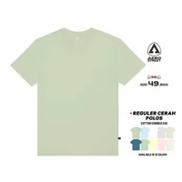 Aerostreet T Shirt Reguler V Neck Polos Cerah Kaos T-Shirt KBVAA Pink XL