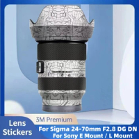 For Sigma 24-70mm F2.8 DG DN ART Decal Skin Vinyl Wrap Film Camera Lens Protective Sticker Protector Coat 24-70 2.8 F/2.8 DGDN