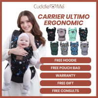 Baby Carrier CUDDLEME Ultimo Ergonomic Newborn & Toddler(3.2kg-25kg).Lightweight