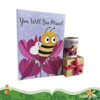 Mug Porselen Motif Lebah Kado Perpisahan - Bee You Will Be Missed Cute Mug Farewell Gift