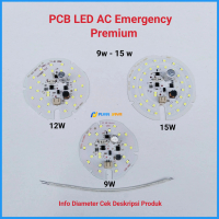 PCB LED AC Emergency Premium 9 12 15 Watt Mesin Lampu Otomatis Lampu LED Magic AC DC