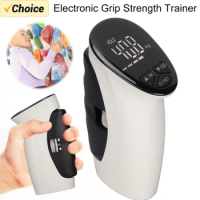Electronic Grip Power Trainer Auto Capturing Smart Hand Dynamometer LED Display Hand Grips Measurement Meter for Injury Recovery