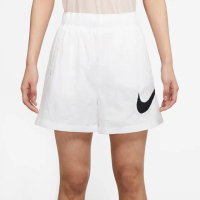 【NIKE 耐吉】短褲 女款 運動褲 ASWNSW ESSNTL WVN HR SHORT HBR 白 DM6740-100