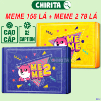 Bài Meme 156 Lá + Bài Meme 2 78 Lá Việt Hóa BoardGame - Bài MEME Tấu Hài Giá Rẻ Chất Giấy Cứng  - Tr