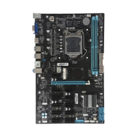 B250 BTC Mining Motherboard 12 PCI-E Graphics Card Slot LGA 1151 DDR4 32G 2400/2133 MHz RAM SATA3.0 USB3.0 Motherboard