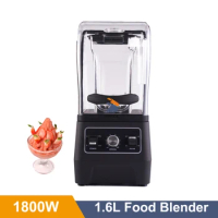 Commercial 1800W Electric Blender 1.6L Smoothie Milkshake Blender Fruit Mixer Crusher Juice Maker Food Processor Machine