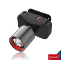 Senter Headlamp LED Zoom 60W AOKI AK-3685A - Sangat Terang - Laser Jarak Jauh - Paduan Aluminium - T